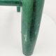 Small vintage children's chair in wood and green straw
