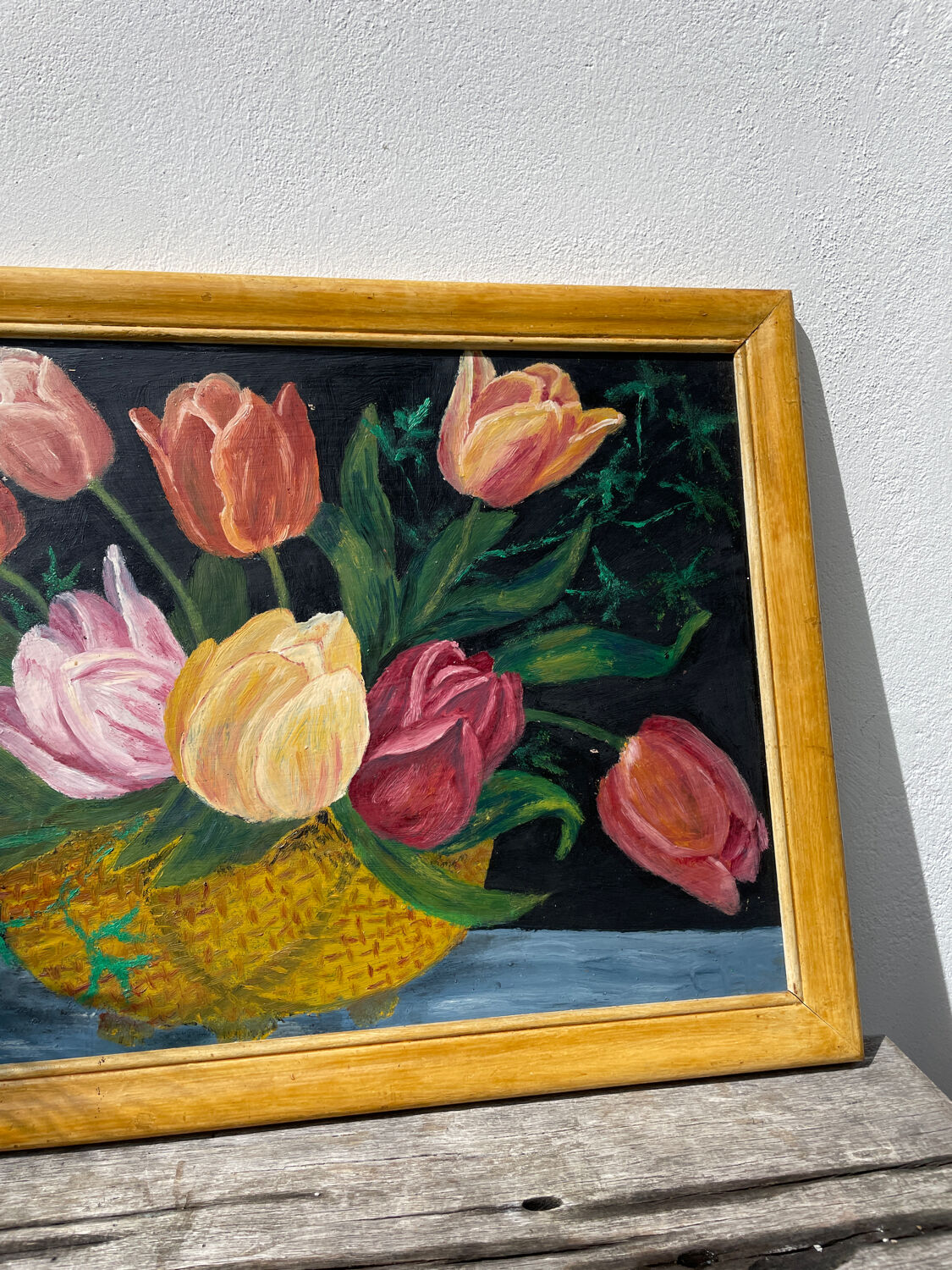 Large flower bouquet painting