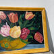 Large flower bouquet painting