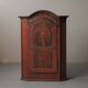 Bavarian wardrobe painted in solid pine, Folk Art, 19th century