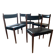 4 Danish design chairs from the 1960s