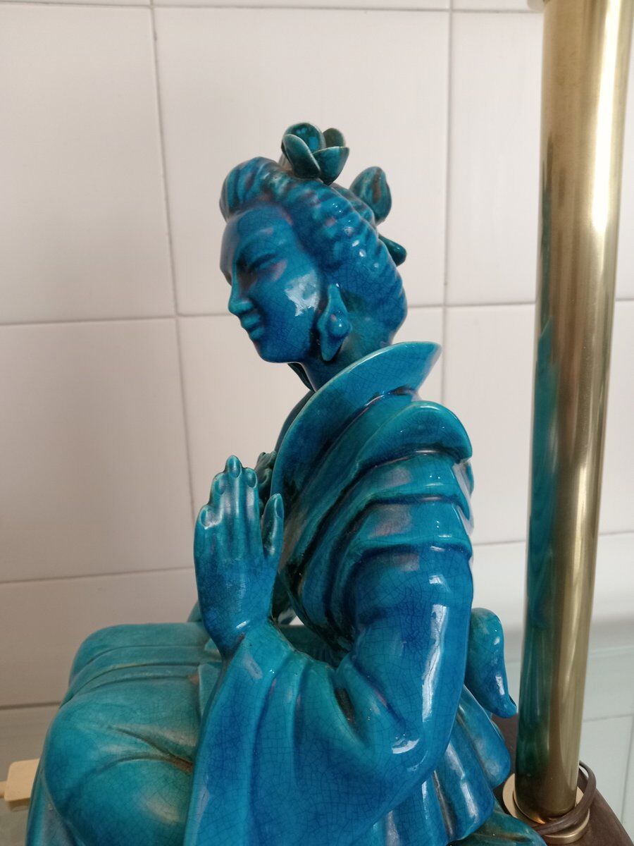 Lampe femme orientale par GES Sesto Fiorentino, années 1960.
