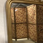 Large mirror Louis XVI style, XIXth 92x164cm