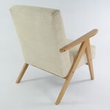 Kompas cream corduroy armchair