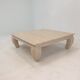 Table basse en travertin italien "Opium", années 1980.