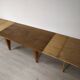 Table a rallonge pied compas