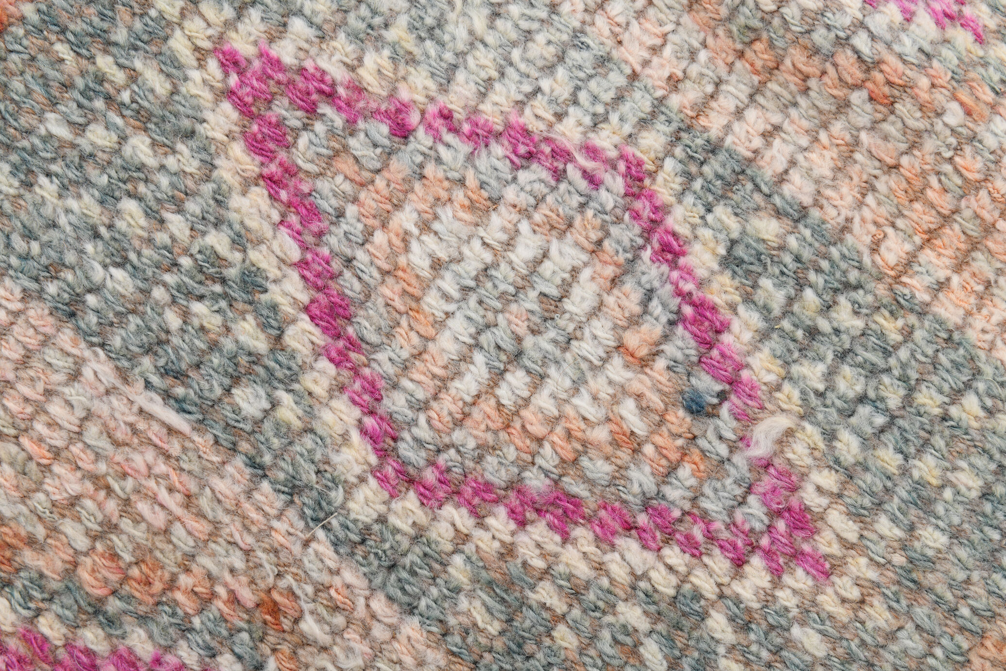 3x10 neutral handmade vintage runner rug, 78x326cm