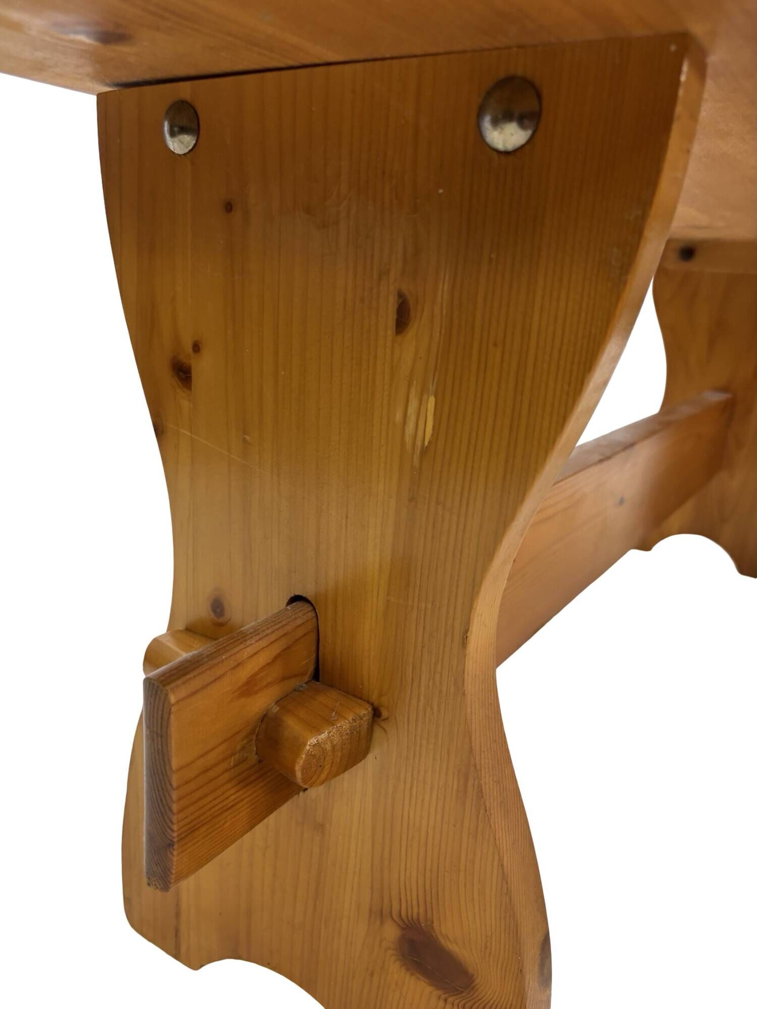 Vintage Pine Bench, 1960s Scandinavian Design small model