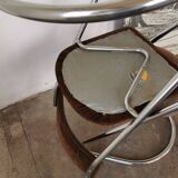 Pair of 1970 cantilever chairs, chrome
