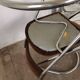 Pair of 1970 cantilever chairs, chrome