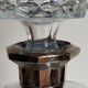 Vintage whisky carafe with golden neck