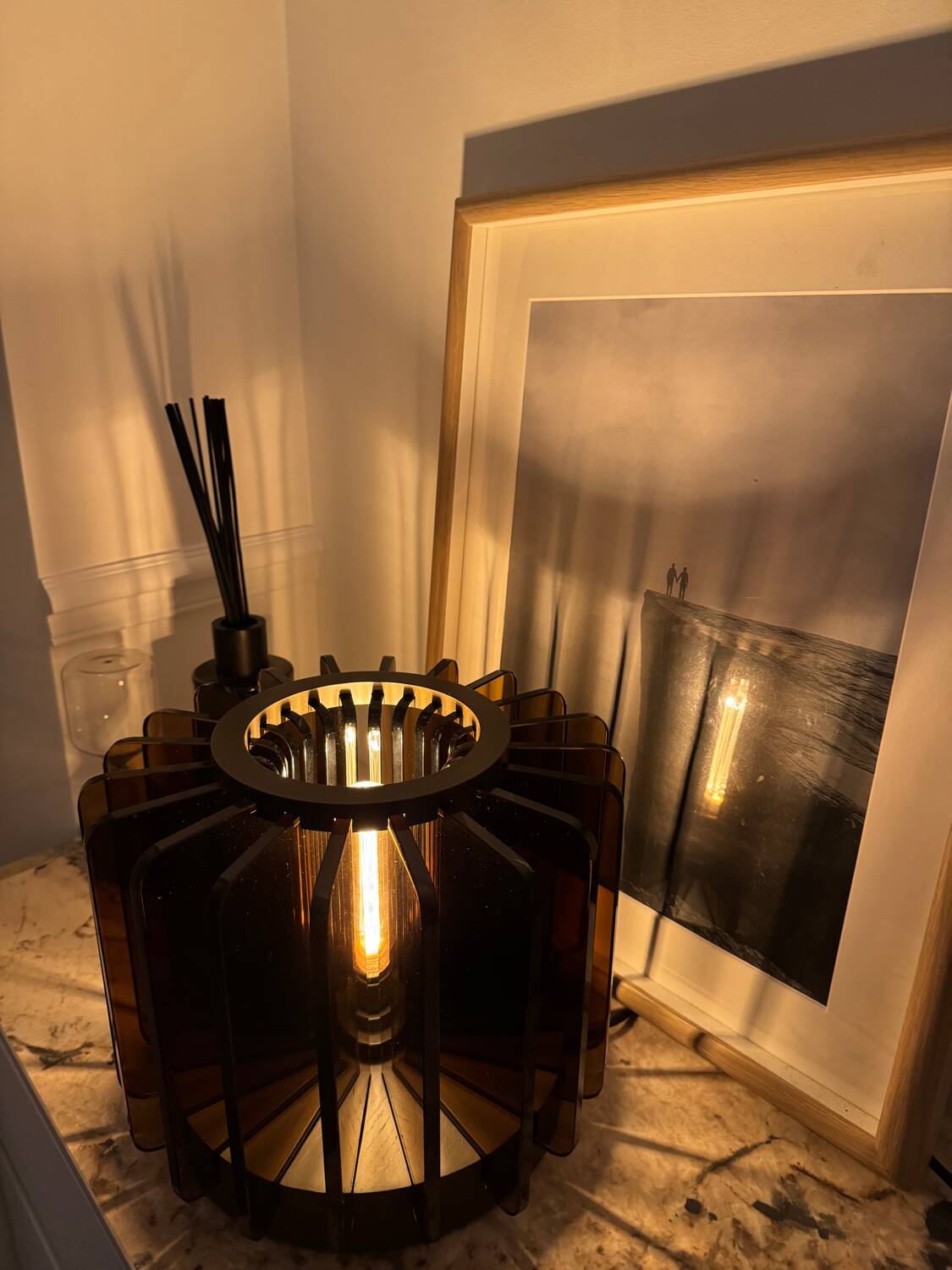 Lamina S Brown Design Table Lamp by Eve