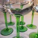 White wine glasses from Alsace