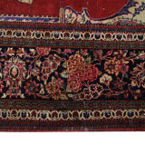 Handmade persian kashan rug 136x210cm