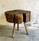 19Thc French Provincial Elm Chopping Block Table, France.