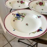 set of 6 Villeroy & Boch La Louvière soup plates, Belgian manufacture in Terre de Fer, early 20th century