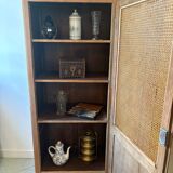 Cane-work oak bonnetière