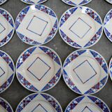 Series of 8 vintage plates edited by K and G Lunéville
