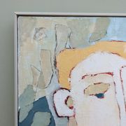 1998 "The Trio" Modernist Style Swedish Expressionist Portrait Oil Painting, Framed