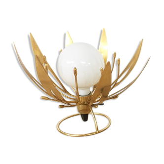 Light Italian vintage Golden "Lotus", 1970