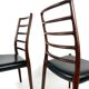 Set of 2 Niels Møller Model No 82 Chairs in Rosewood & Leather Denmark 60’s