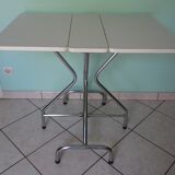 Formica foldable table, chrome feet - 60s