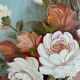 Pair of oils on canvas signed by Robert Cox, floral still lifes.