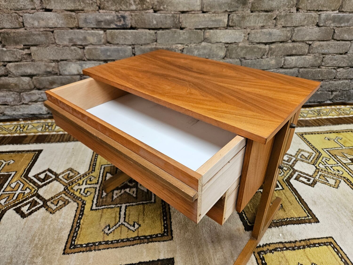 Small Scandinavian bedside table 1960 vintage