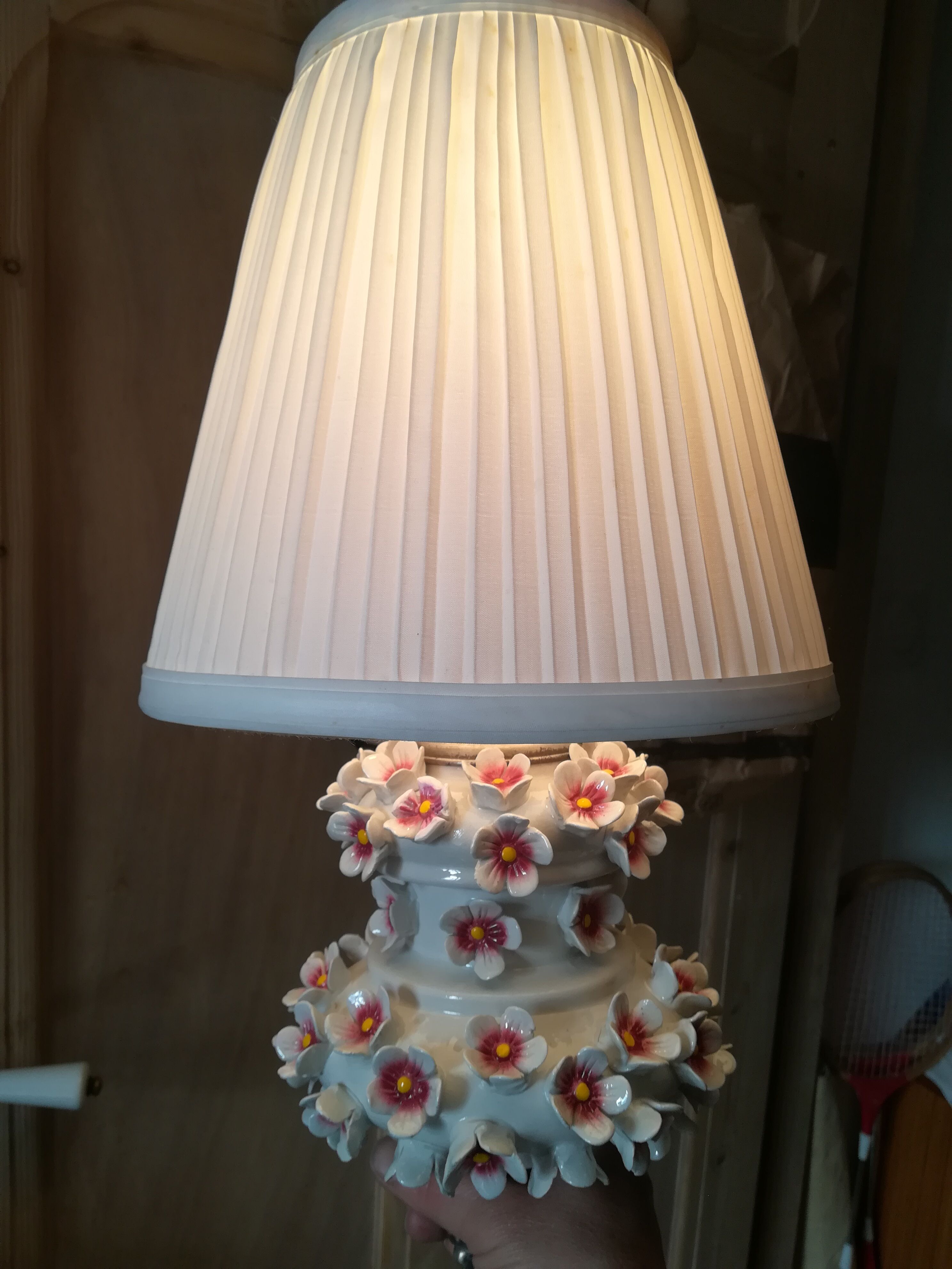 Cherry blossom lamp in relief