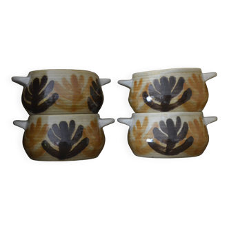 Set of 4 Palmyre bowls from Pornic
