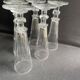 6 Baccarat/Saint Louis champagne flutes - Mid 19th century