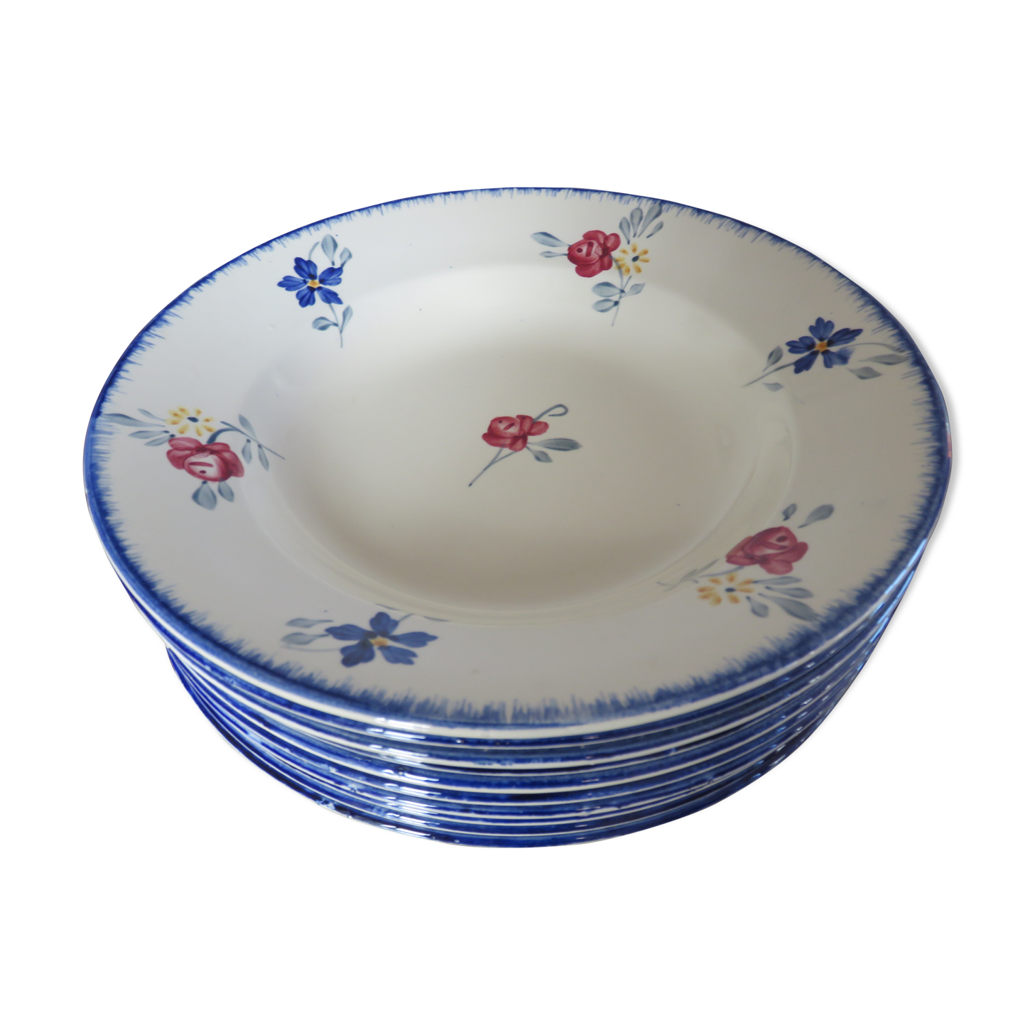 10 plates Mary Lou Digoin Sarreguemines