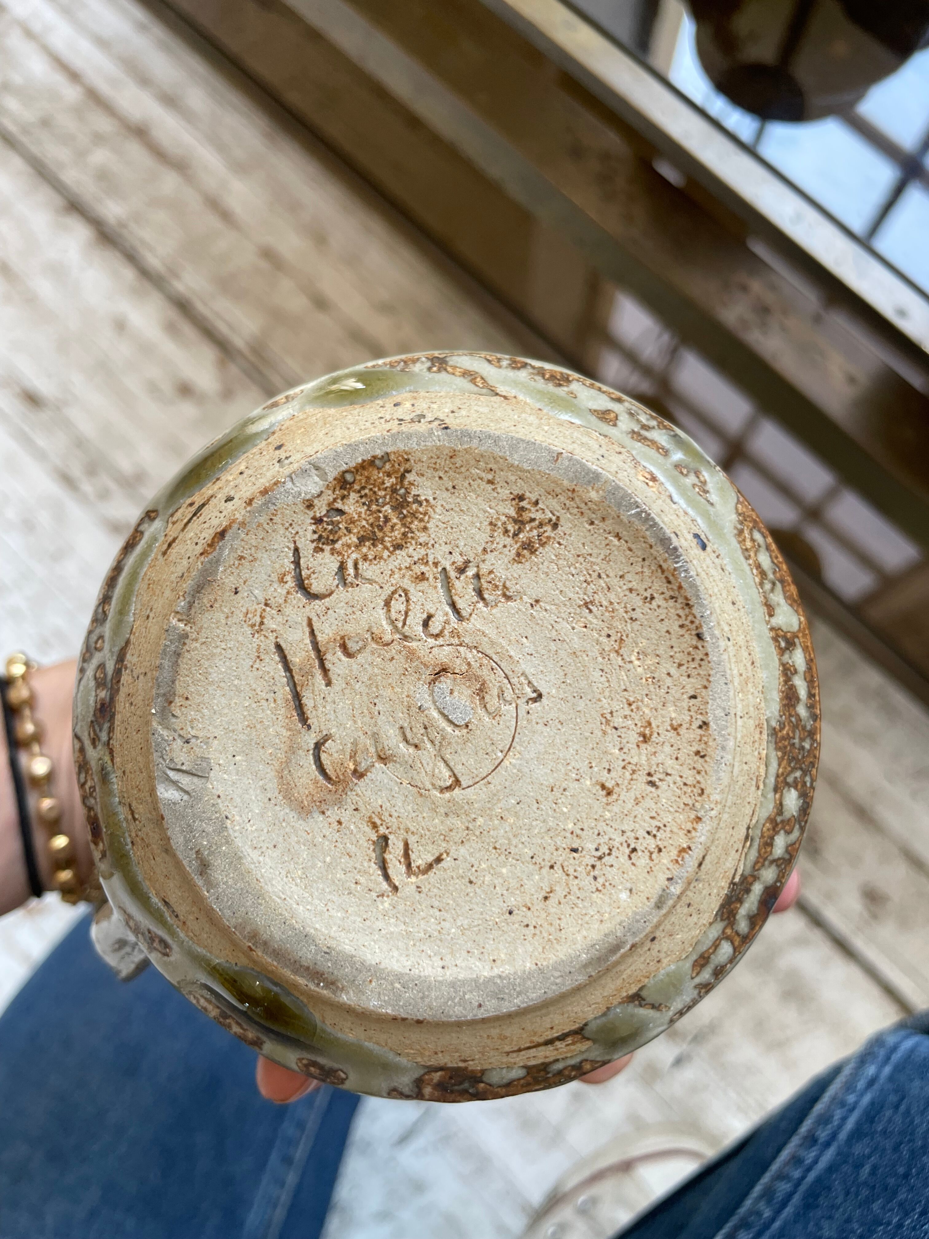 Stoneware herbal tea cup set La Hulotte Caylus