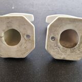 Pair of porcelain hooks