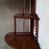 Corner wall shelf