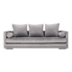 Sofa KOPENHAGA velours argent, design scandinave