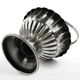 Art Nouveau sugar bowl, pewter or silver-plated metal, Sweden, early 20th century