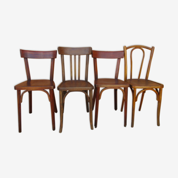 Set 4 bistro chairs baumann