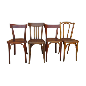 Set 4 bistro chairs baumann