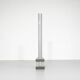 Floor lamp model "Chicago Tribune" in grey and silver enamelled metal, with
