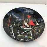 Longwy enamel plate