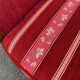 Louis XV 2-seater canapé B. Marly France 1950 solid wood burgundy velvet