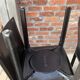 4 black Cassina Cab chairs by Mario Bellini