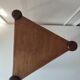 Wood tripod sofa end