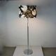 Lampadaire en chrome des années 50 avec abat-jour réglable