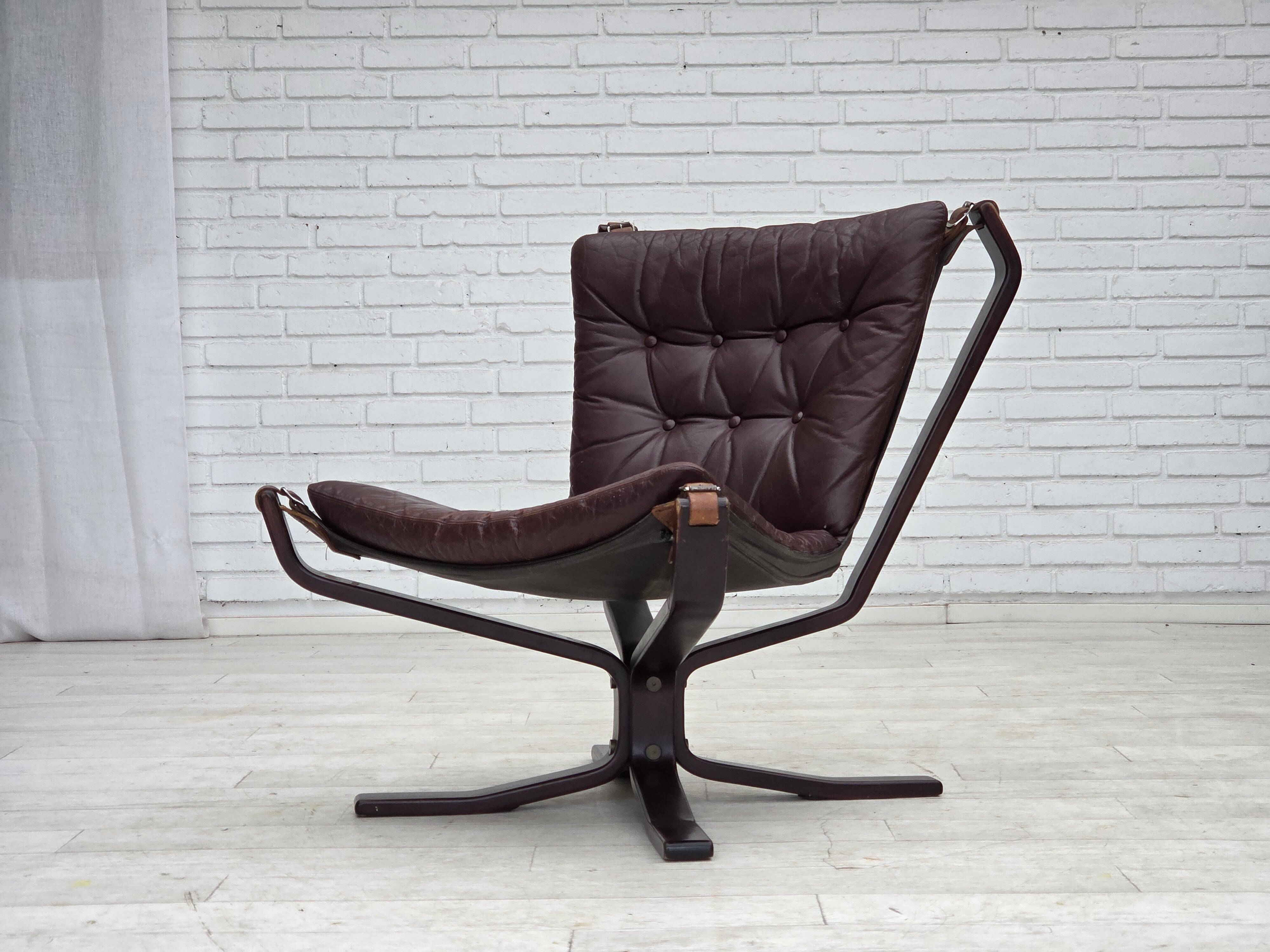 1970s, Norwegian design by Sigurd Ressel, lounge chair, model "Falcon".