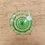 Coupelles en verre vert