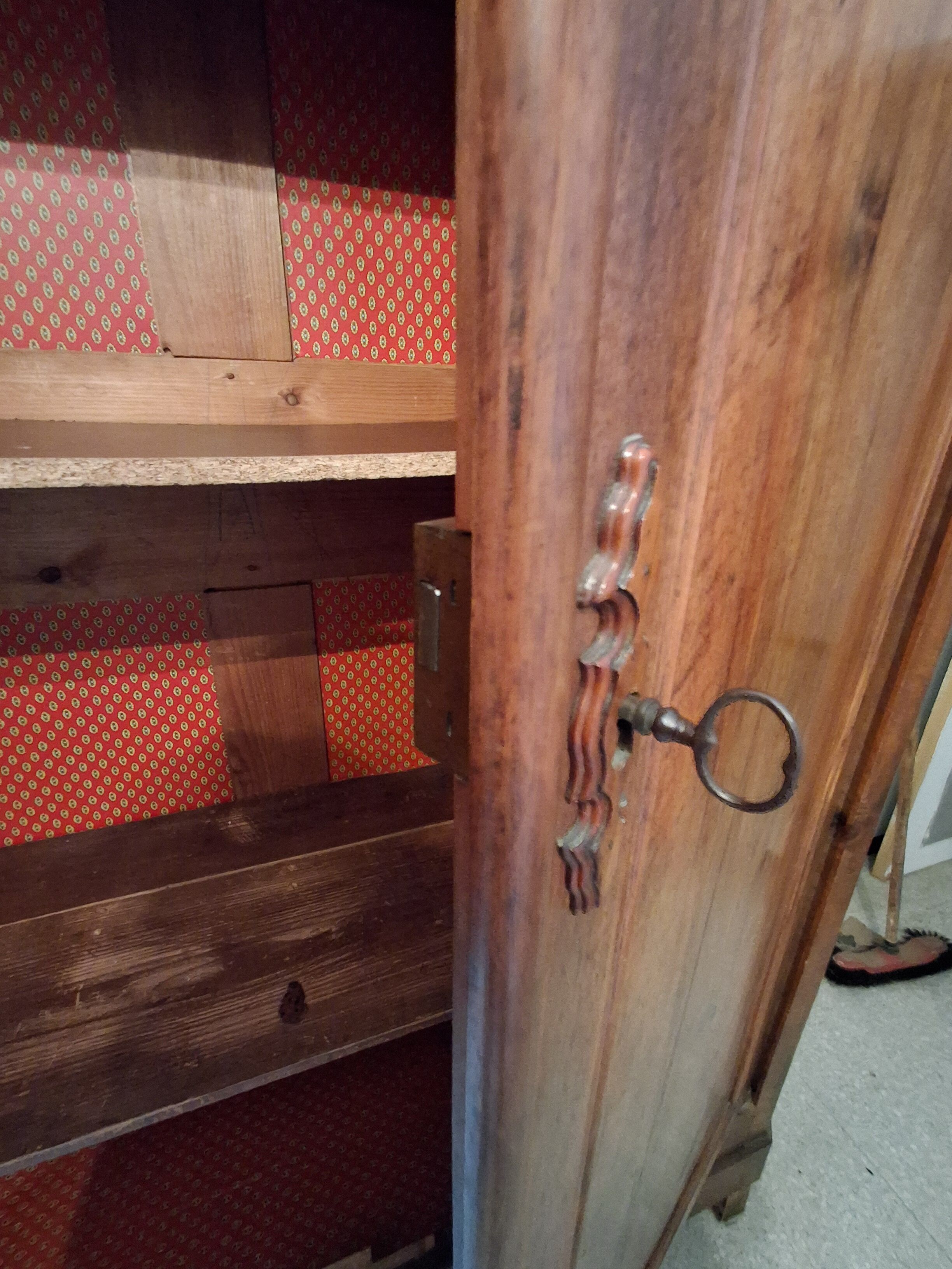 Antique walnut wardrobe
