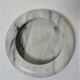 Trinket bowl white marble veined black
