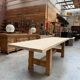 Large oak office table